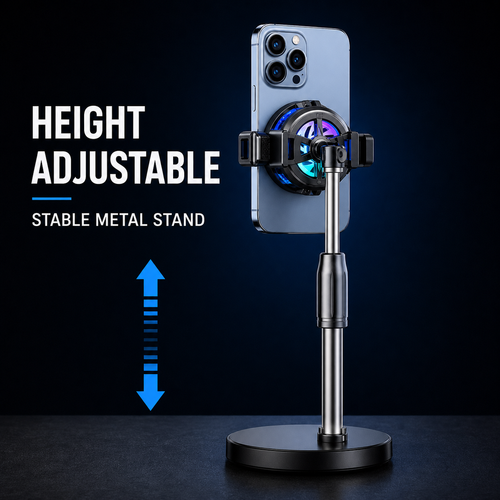 Magnetic Phone Cooler Stand for Gaming and Live Streaming