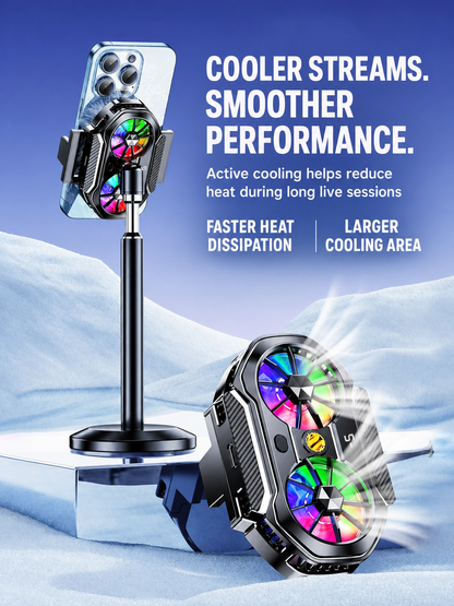 Active phone cooling for long streaming sessions