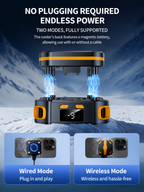 10W Magnetic Phone Cooler with 2000mAh Battery