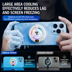 Phone cooler for gaming and livestreaming