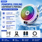 Phone cooler package contents and mounting accessories