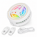 White magnetic phone cooler for gaming with RGB semiconductor cooling