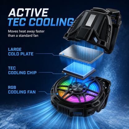 X25 semiconductor TEC phone cooler exploded cooling layers